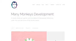 Desktop Screenshot of manymonkeysdev.com