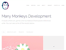 Tablet Screenshot of manymonkeysdev.com